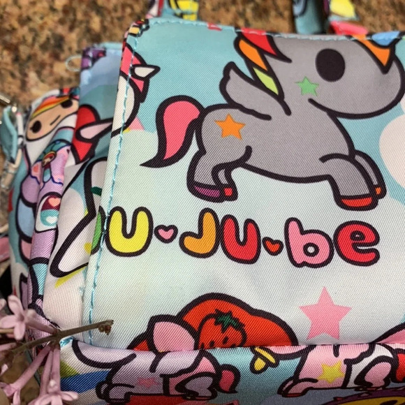 RARE Ju-Ju-Be JuJuBe X Tokidoki Itty Bitty Be Unikiki 2.0 Bag Purse blue mini - Picture 9 of 9
